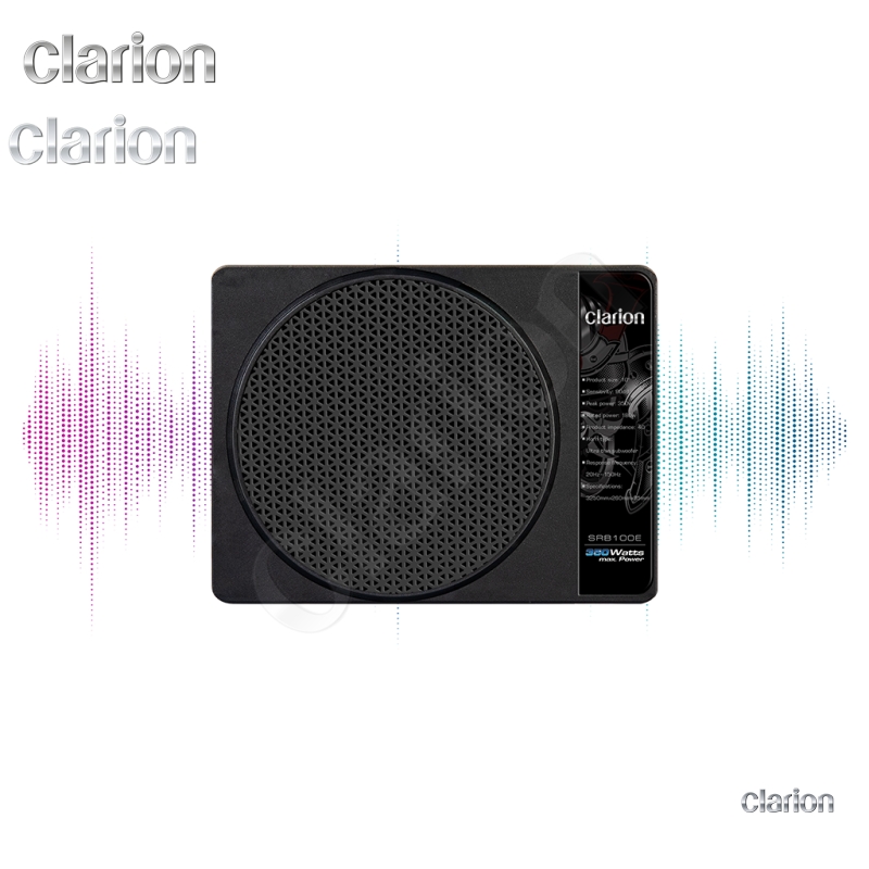 Clarion SRB100E Aktif Subwoofer | 10&quot; Ultra İnce, 180W